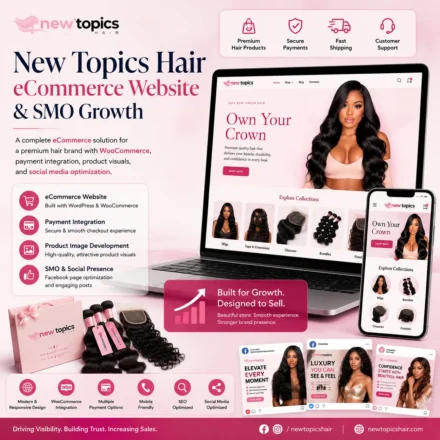 New Topics Hair eCommerce Website & SMO Growth